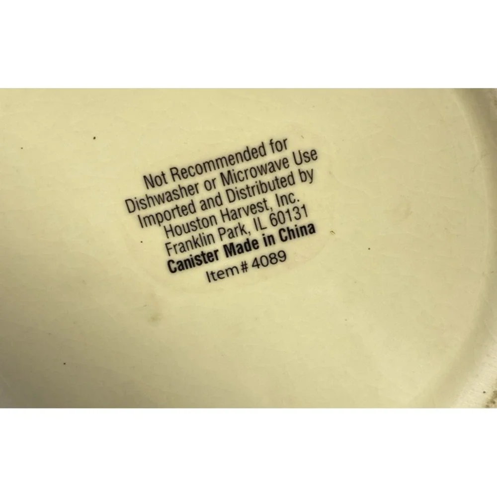 Houston Harvest Inc. Christmas Snowman Cookie/Coffee Ceramic Canister